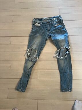 Urban Outfitters Light Blue Ripped Skinny Jeans